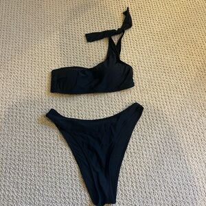 Aerie One-Shoulder Bikini Set